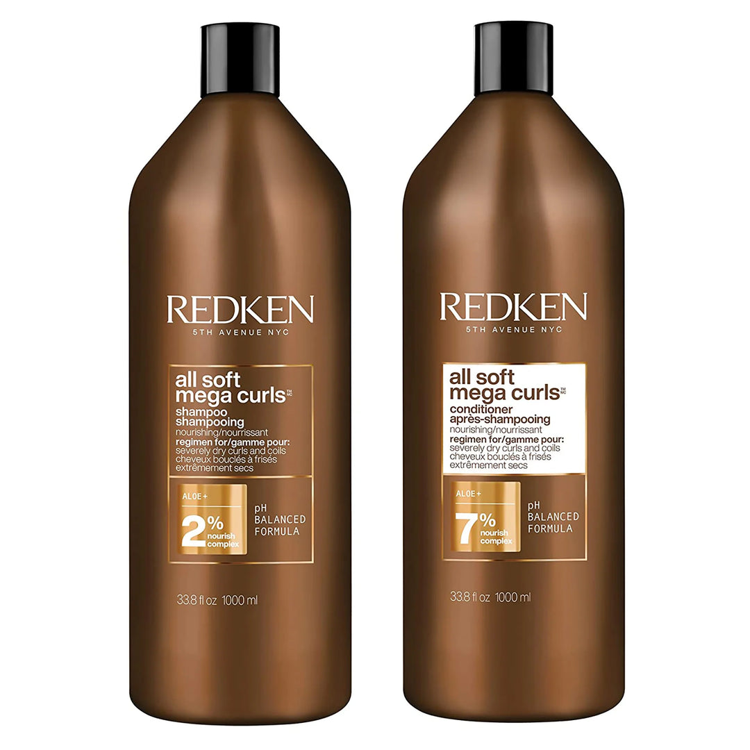 Redken - All Soft Mega Curls Shampoo &amp; Conditioner Liter Duo Bundle