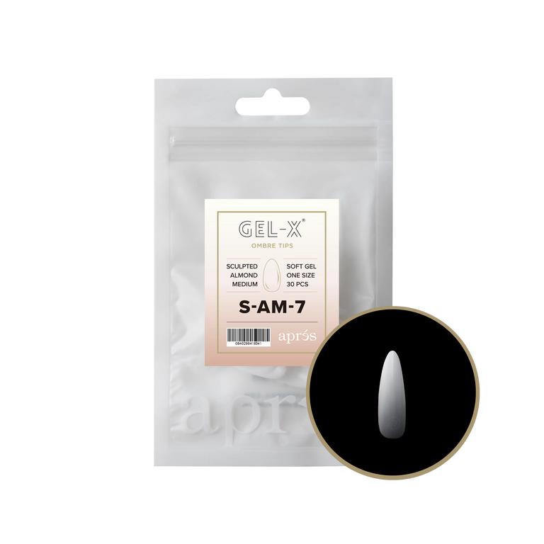 APRES - OMBRÉ GEL-X® SCULPTED ALMOND MEDIUM REFILL TIP BAG 2.0