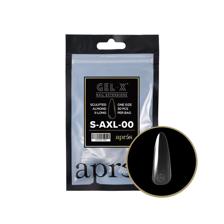 APRES - GEL-X® SCULPTED ALMOND EXTRA LONG REFILL TIP BAG 2.0