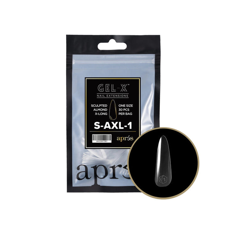 APRES - GEL-X® SCULPTED ALMOND EXTRA LONG REFILL TIP BAG 2.0