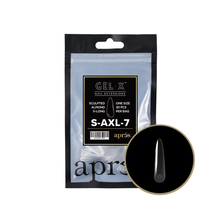 APRES - GEL-X® SCULPTED ALMOND EXTRA LONG REFILL TIP BAG 2.0