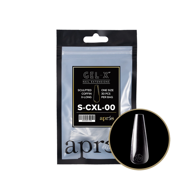 APRES - GEL-X® SCULPTED COFFIN EXTRA LONG REFILL TIP BAG 2.0