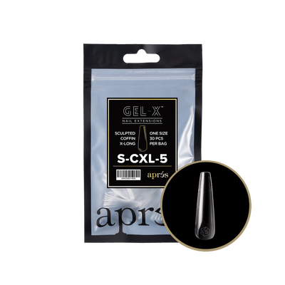 APRES - GEL-X® SCULPTED COFFIN EXTRA LONG REFILL TIP BAG