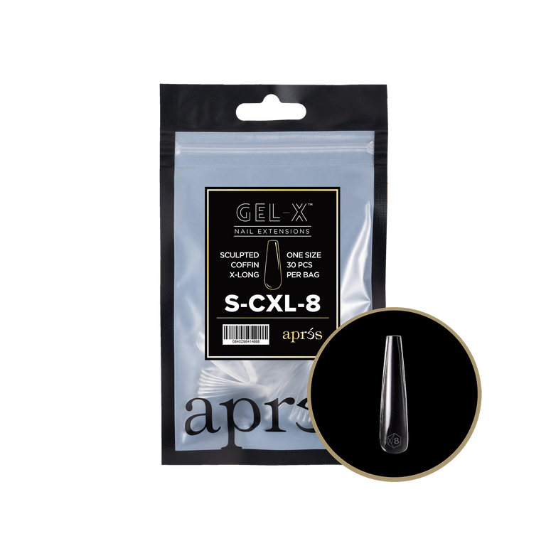 APRES - GEL-X® SCULPTED COFFIN EXTRA LONG REFILL TIP BAG