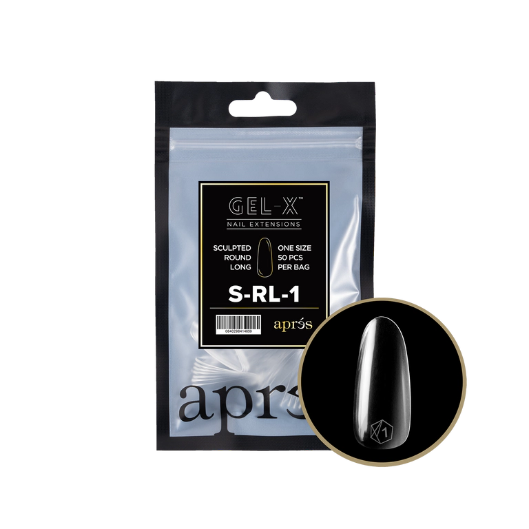 APRES - GEL-X® SCULPTED ROUND LONG REFILL TIP BAG