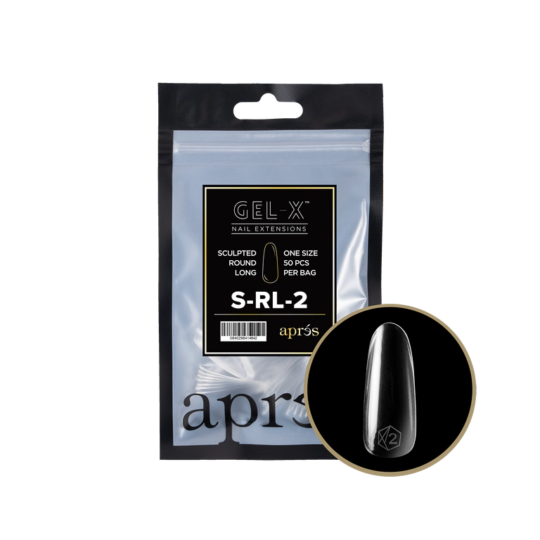 APRES - GEL-X® SCULPTED ROUND LONG REFILL TIP BAG 2.0