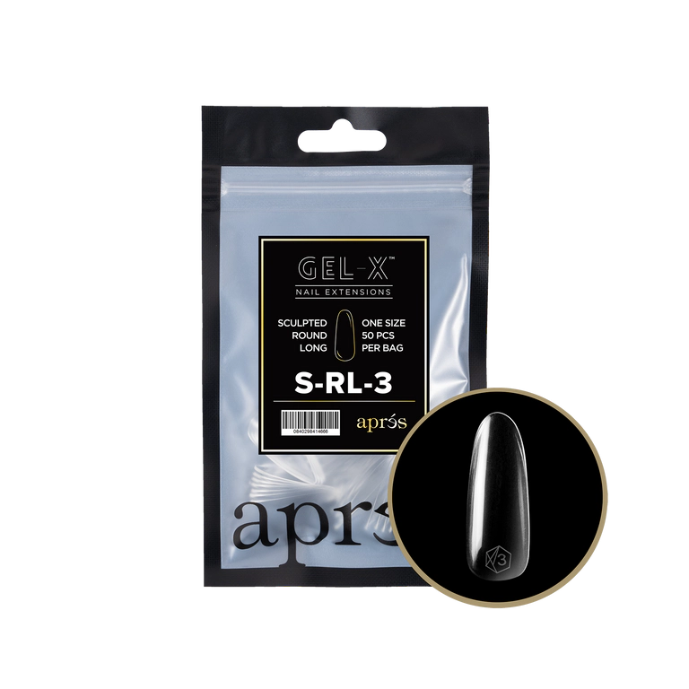 APRES - GEL-X® SCULPTED ROUND LONG REFILL TIP BAG