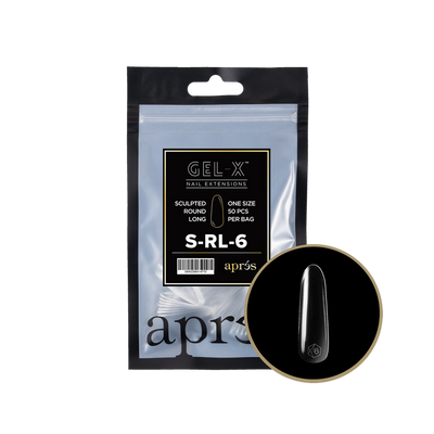 APRES - GEL-X® SCULPTED ROUND LONG REFILL TIP BAG