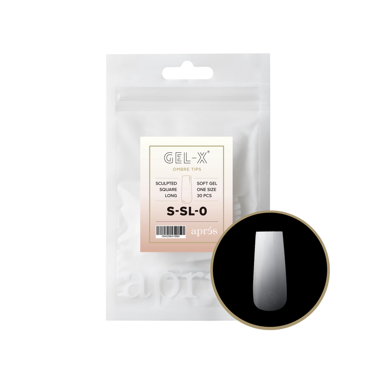 APRES - OMBRÉ GEL-X® SCULPTED SQUARE LONG REFILL TIP BAG 2.0