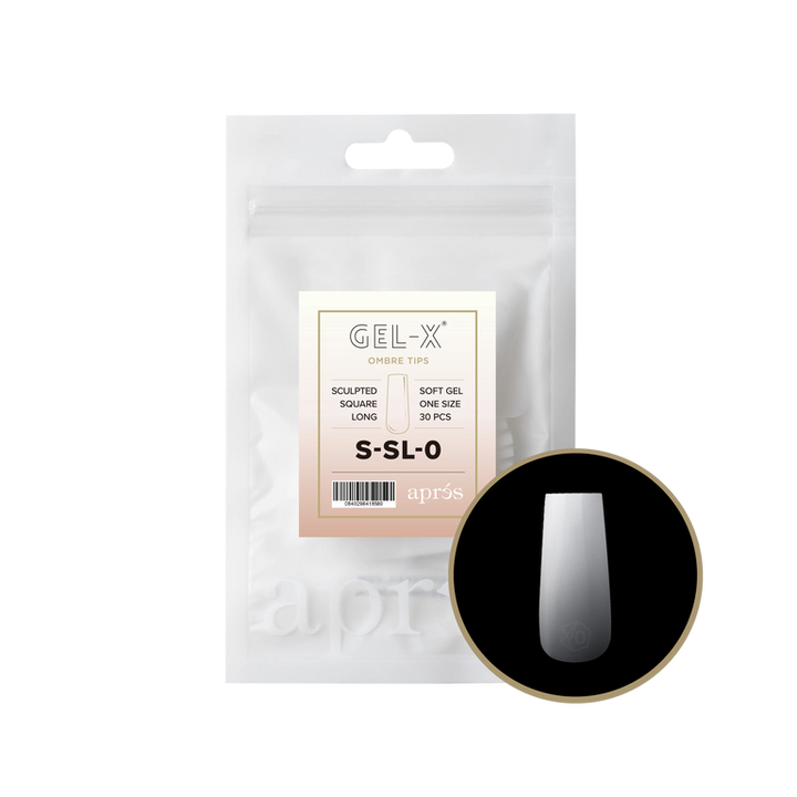 APRES - OMBRÉ GEL-X® SCULPTED SQUARE LONG REFILL TIP BAG 2.0