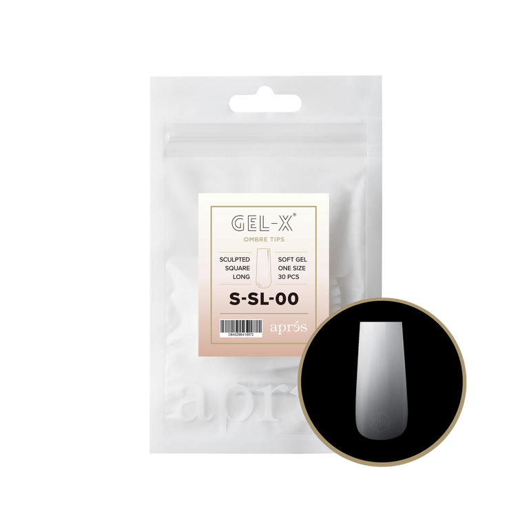 APRES - OMBRÉ GEL-X® SCULPTED SQUARE LONG REFILL TIP BAG 2.0
