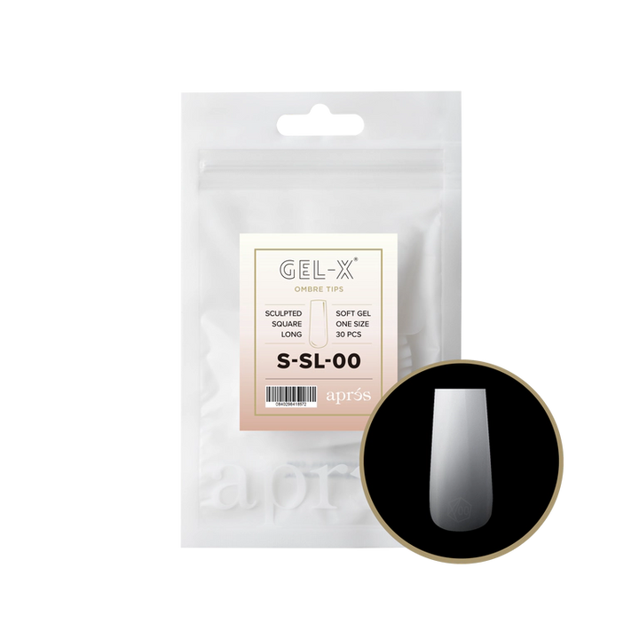 APRES - OMBRÉ GEL-X® SCULPTED SQUARE LONG REFILL TIP BAG 2.0
