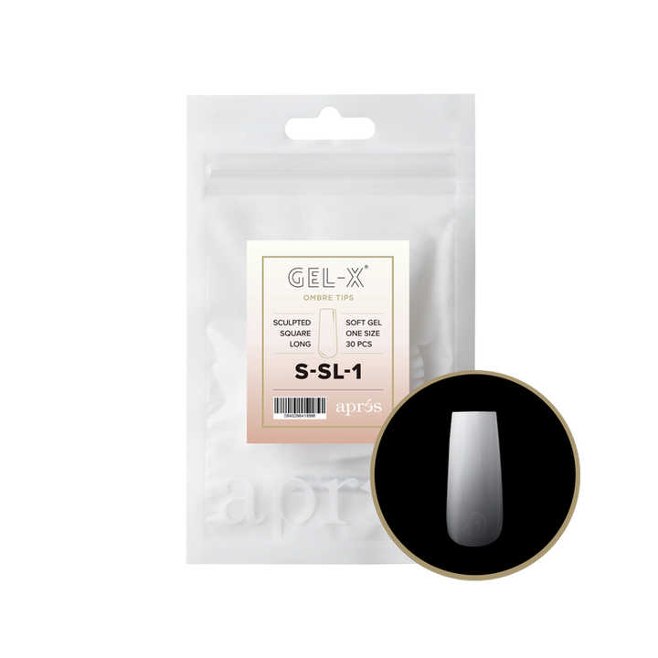 APRES - OMBRÉ GEL-X® SCULPTED SQUARE LONG REFILL TIP BAG 2.0