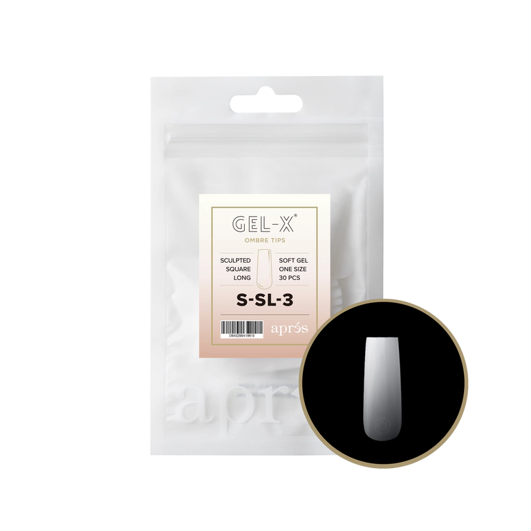 APRES - OMBRÉ GEL-X® SCULPTED SQUARE LONG REFILL TIP BAG 2.0