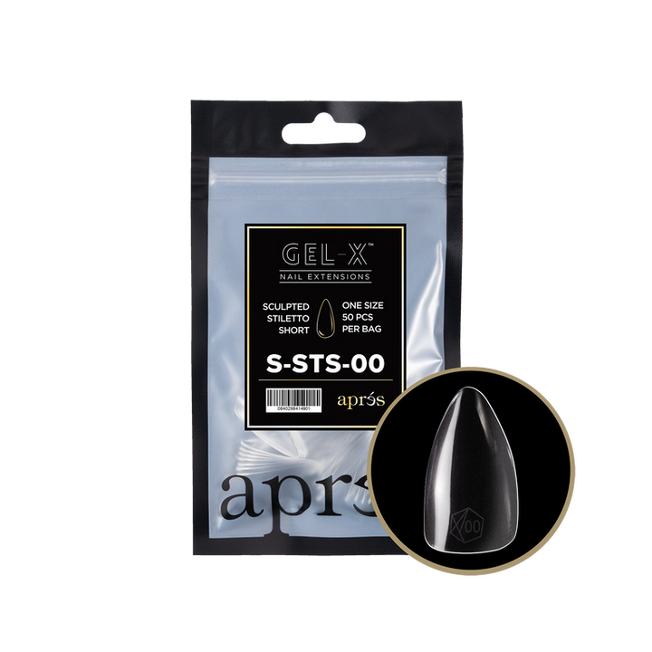 APRES - GEL-X® SCULPTED STILETTO SHORT REFILL TIP BAG 2.0