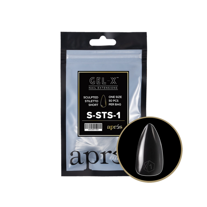 APRES - GEL-X® SCULPTED STILETTO SHORT REFILL TIP BAG 2.0