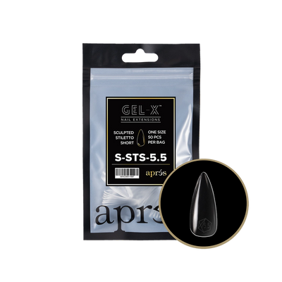 APRES - GEL-X® SCULPTED STILETTO SHORT REFILL TIP BAG