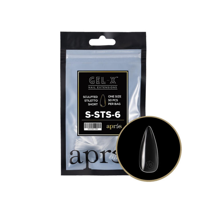 APRES - GEL-X® SCULPTED STILETTO SHORT REFILL TIP BAG 2.0