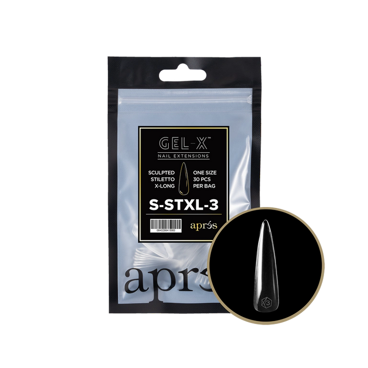 APRES - GEL-X® SCULPTED STILETTO EXTRA LONG REFILL TIP BAG 2.0