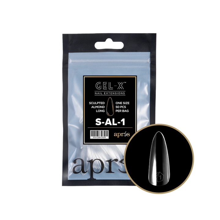 APRES - GEL-X® SCULPTED ALMOND LONG REFILL TIP BAG 2.0