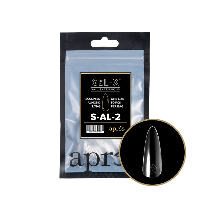 APRES - GEL-X® SCULPTED ALMOND LONG REFILL TIP BAG 2.0
