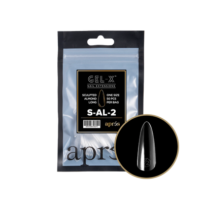 APRES - GEL-X® SCULPTED ALMOND LONG REFILL TIP BAG