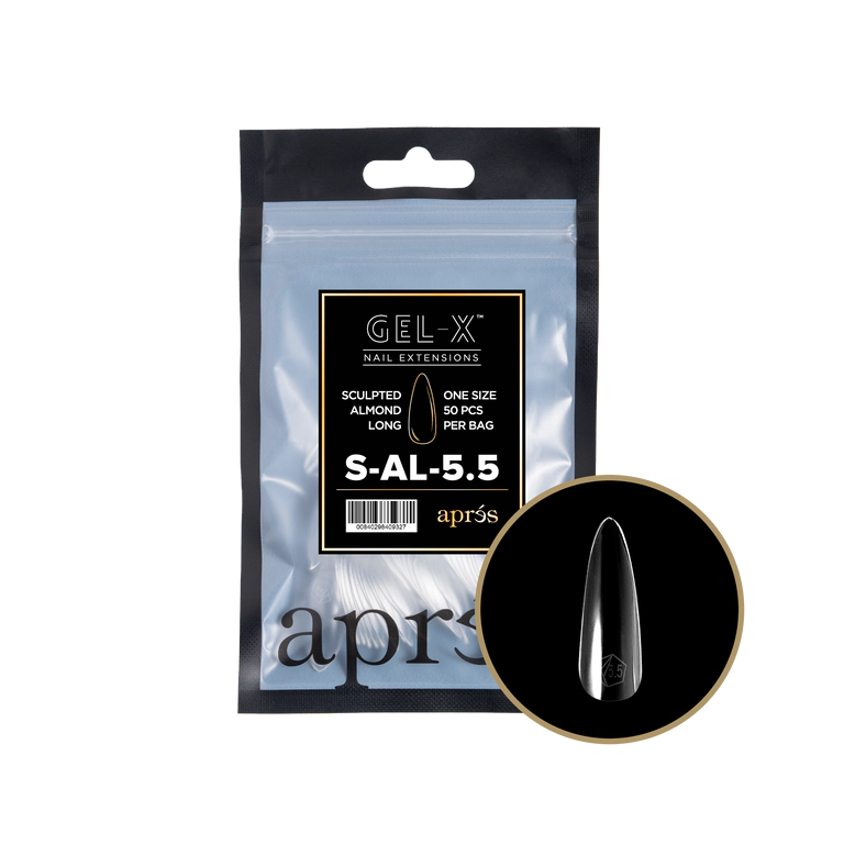 APRES - GEL-X® SCULPTED ALMOND LONG REFILL TIP BAG