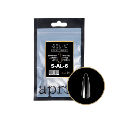 APRES - GEL-X® SCULPTED ALMOND LONG REFILL TIP BAG