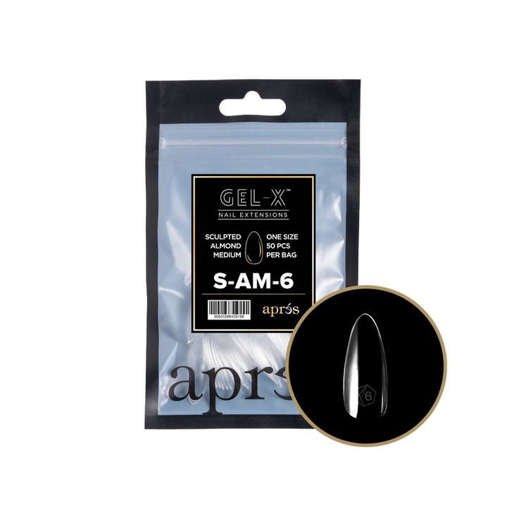 APRES - GEL-X® SCULPTED ALMOND MEDIUM REFILL TIP BAG 2.0