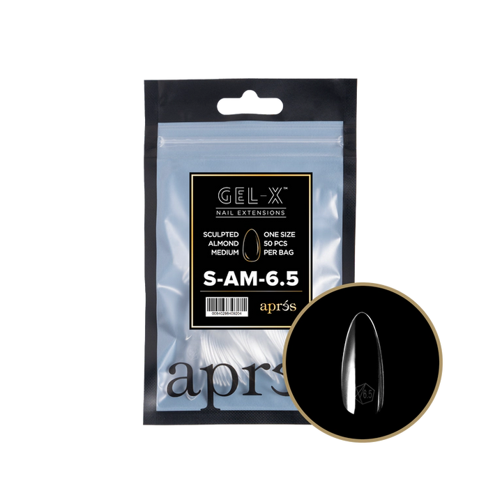APRES - GEL-X® SCULPTED ALMOND MEDIUM REFILL TIP BAG 2.0