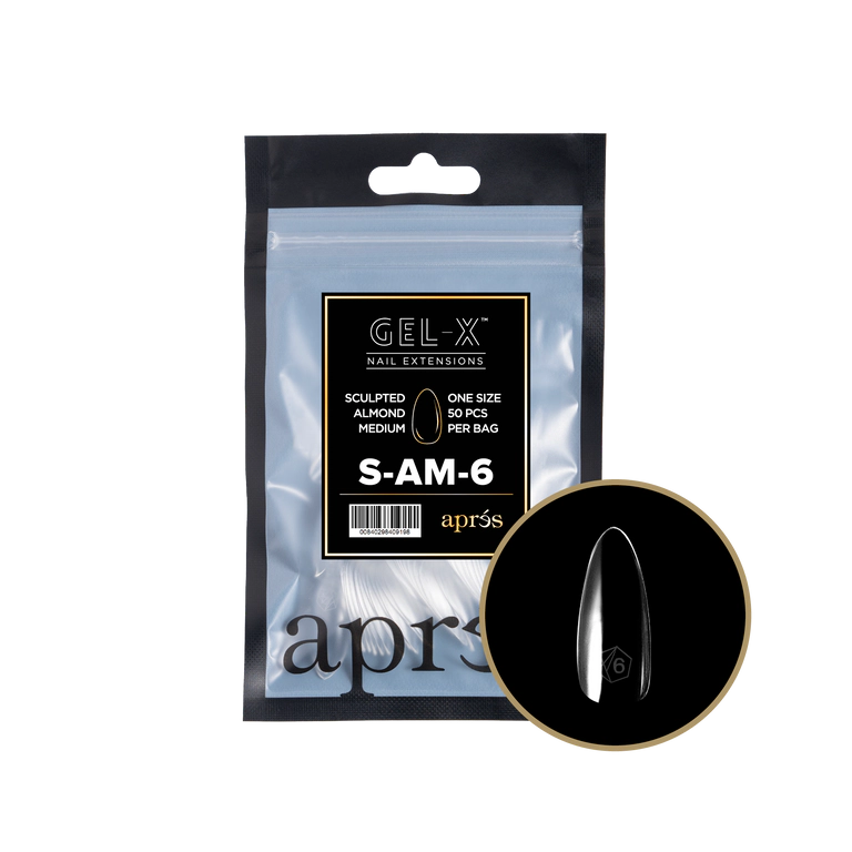 APRES - GEL-X® SCULPTED ALMOND MEDIUM REFILL TIP BAG