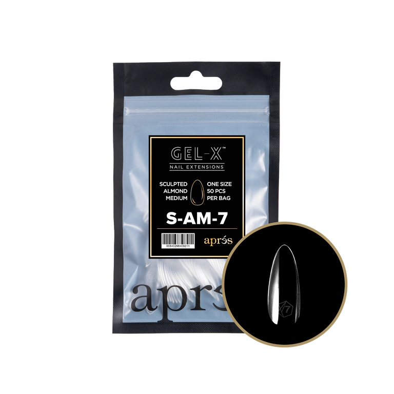 APRES - GEL-X® SCULPTED ALMOND MEDIUM REFILL TIP BAG