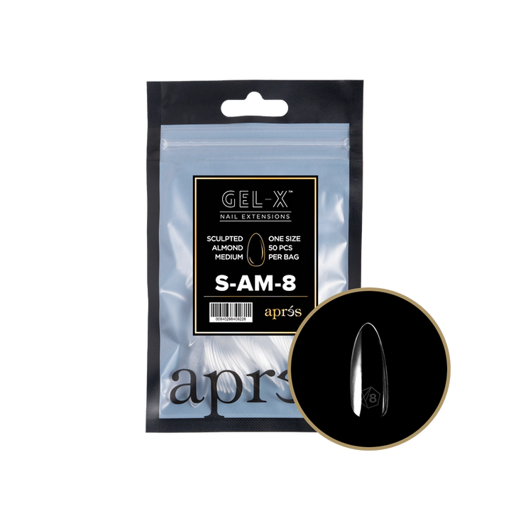 APRES - GEL-X® SCULPTED ALMOND MEDIUM REFILL TIP BAG 2.0