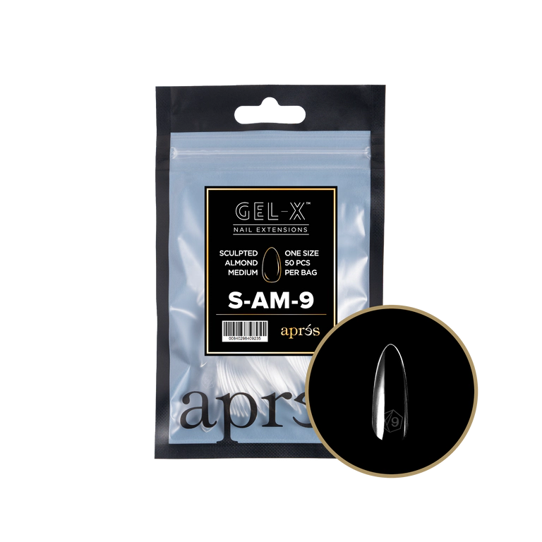 APRES - GEL-X® SCULPTED ALMOND MEDIUM REFILL TIP BAG