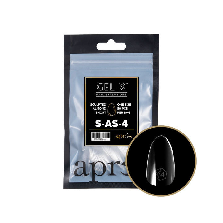 APRES - GEL-X® SCULPTED ALMOND SHORT REFILL TIP BAG 2.0