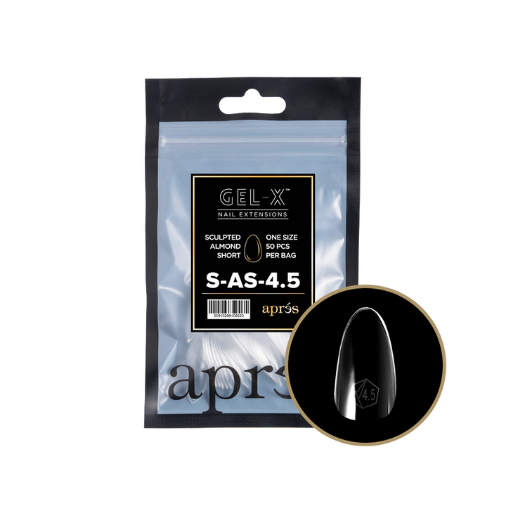 APRES - GEL-X® SCULPTED ALMOND SHORT REFILL TIP BAG 2.0