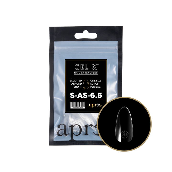 APRES - GEL-X® SCULPTED ALMOND SHORT REFILL TIP BAG 2.0