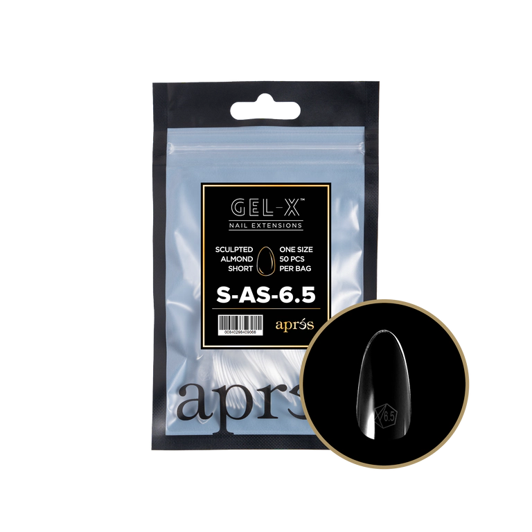 APRES - GEL-X® SCULPTED ALMOND SHORT REFILL TIP BAG