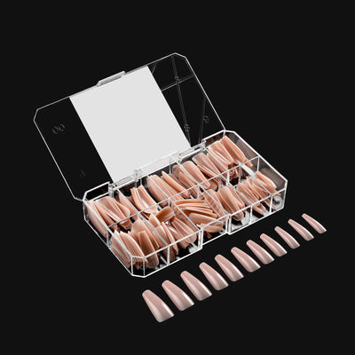 APRES - Neutrals Maisie Sculpted Coffin Long Box of Tips (150pcs)