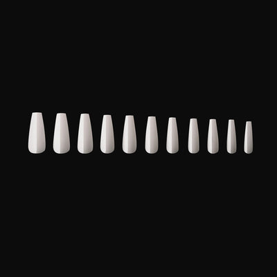 APRES - Gel-X® Neutrals Sculpted Whitney Coffin Long Box of Tips (150pcs)