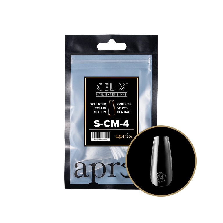 APRES - GEL-X® SCULPTED COFFIN MEDIUM REFILL TIP BAG 2.0