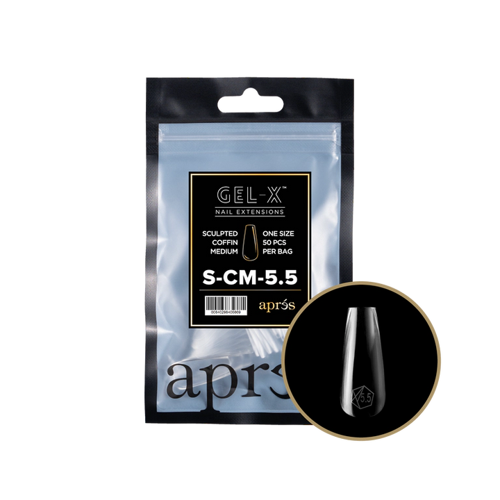 APRES - GEL-X® SCULPTED COFFIN MEDIUM REFILL TIP BAG 2.0