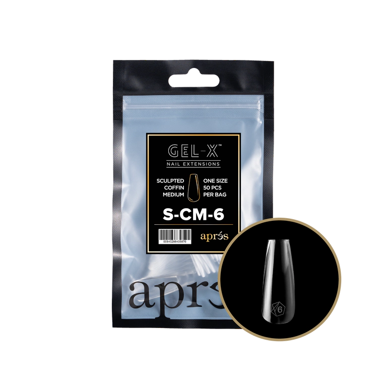 APRES - GEL-X® SCULPTED COFFIN MEDIUM REFILL TIP BAG 2.0