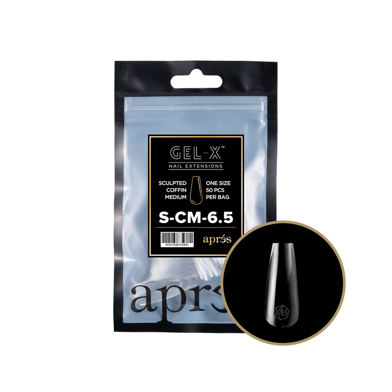 APRES - GEL-X® SCULPTED COFFIN MEDIUM REFILL TIP BAG