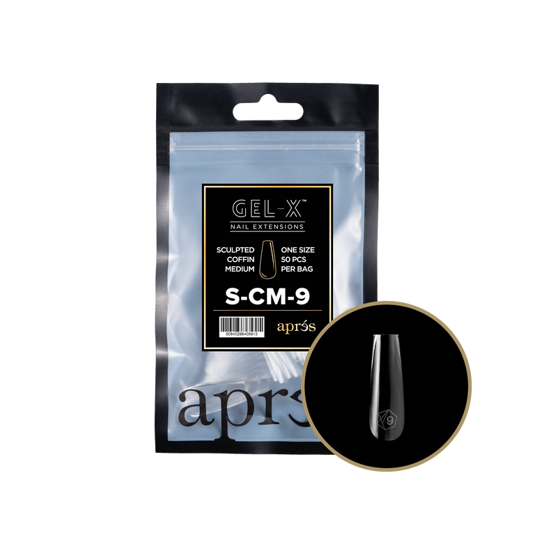 APRES - GEL-X® SCULPTED COFFIN MEDIUM REFILL TIP BAG