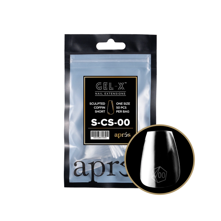 APRES - GEL-X® SCULPTED COFFIN SHORT REFILL TIP BAG