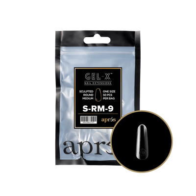 APRES - GEL-X® SCULPTED ROUND MEDIUM REFILL TIP BAG