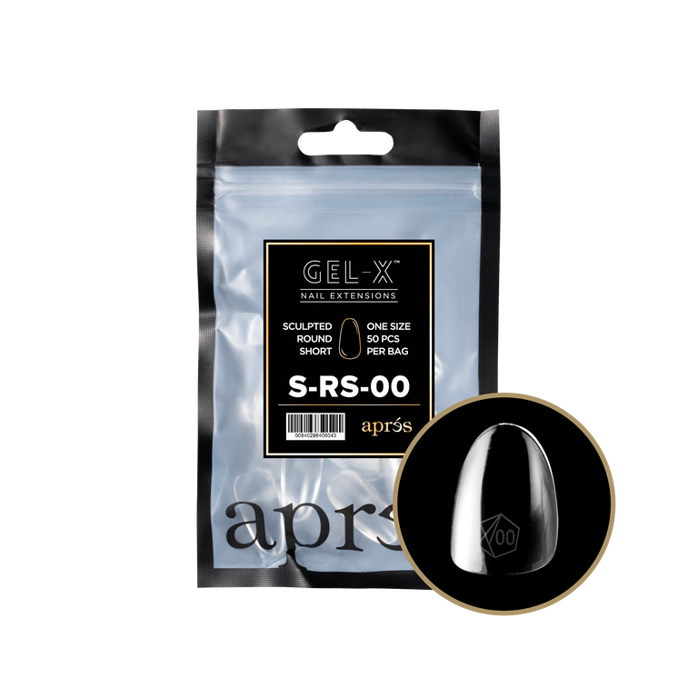 APRES - GEL-X® SCULPTED ROUND SHORT REFILL TIP BAG