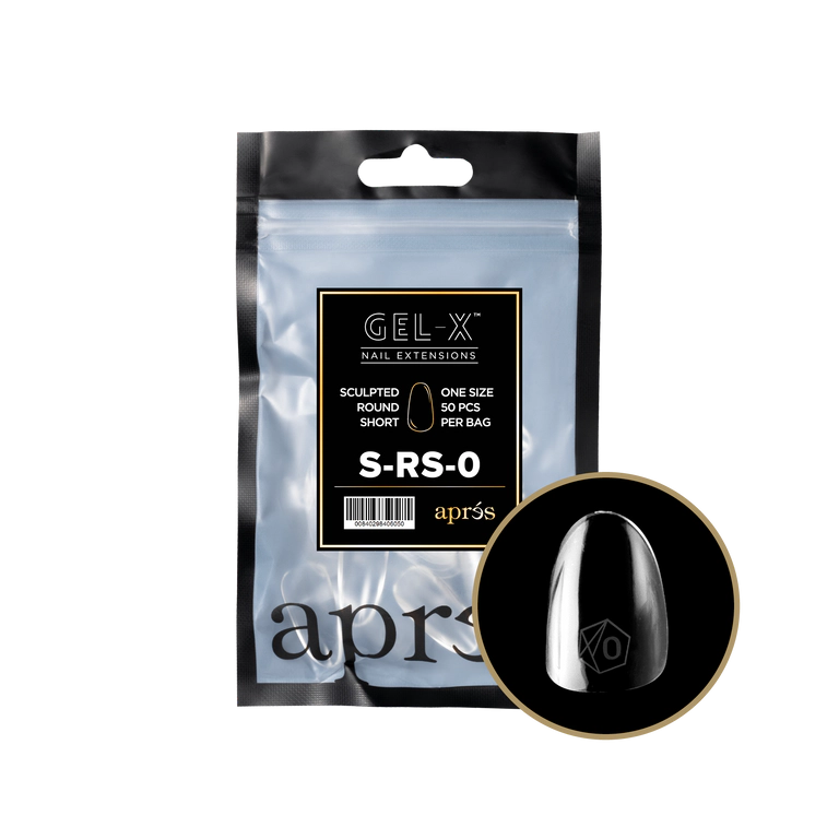 APRES - GEL-X® SCULPTED ROUND SHORT REFILL TIP BAG