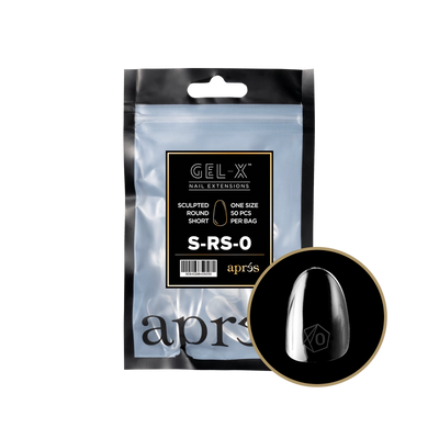 APRES - GEL-X® SCULPTED ROUND SHORT REFILL TIP BAG